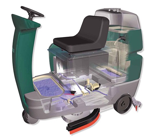 Speed Scrub Rider Floor Scrubber alt 2